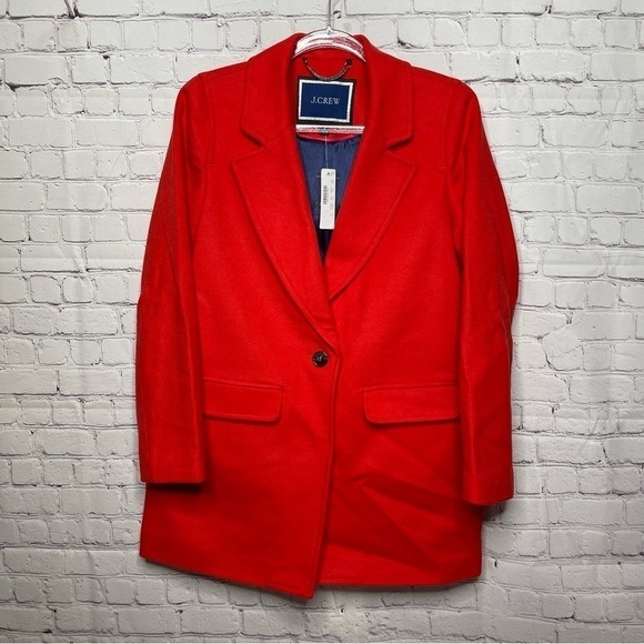 NWT J Crew Blazer Coat Italian Wool Cashmere Blend size Small - Picture 4 of 15